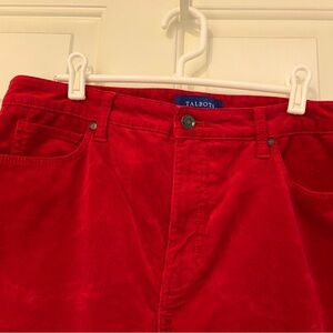 Talbots Red Corduroy Pants